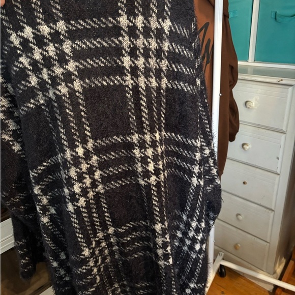 Plaid Open Front Cardigan/ jacket Macys - Picture 2 of 4